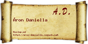 Áron Daniella névjegykártya